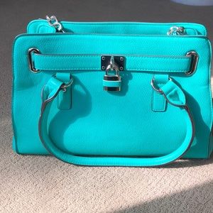 🐣 Charming Charlie Turquoise Handbag EUC
